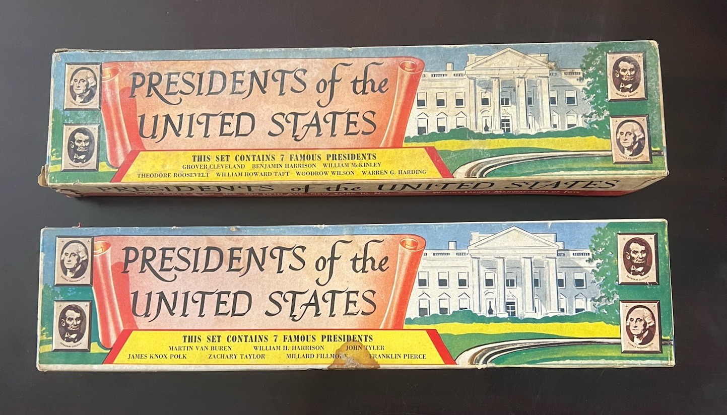 NOS MARX Toys Presidents of the United States Miniature Replicas Series 4 & 2