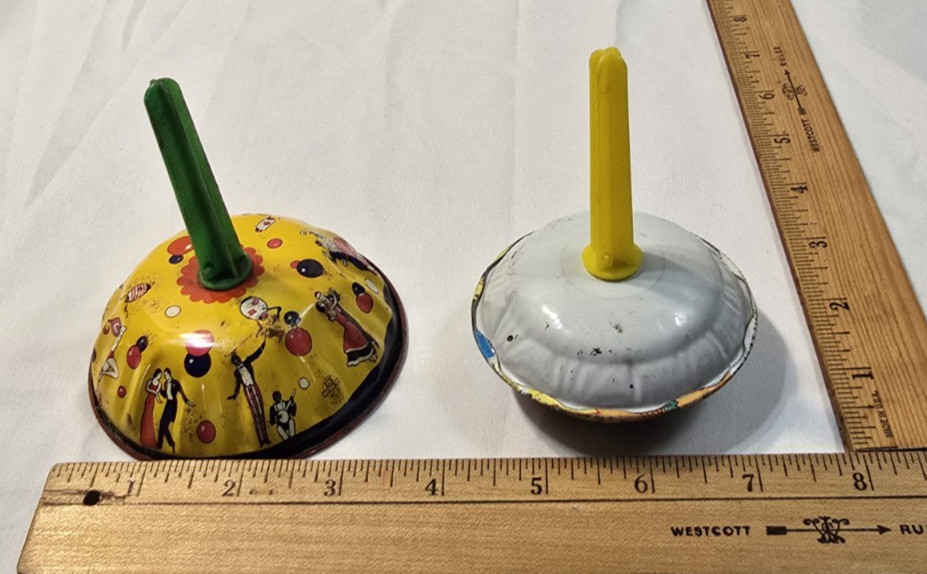 Vintage Tin Noise Maker Lot of 8- New Years Party -Art deco +
