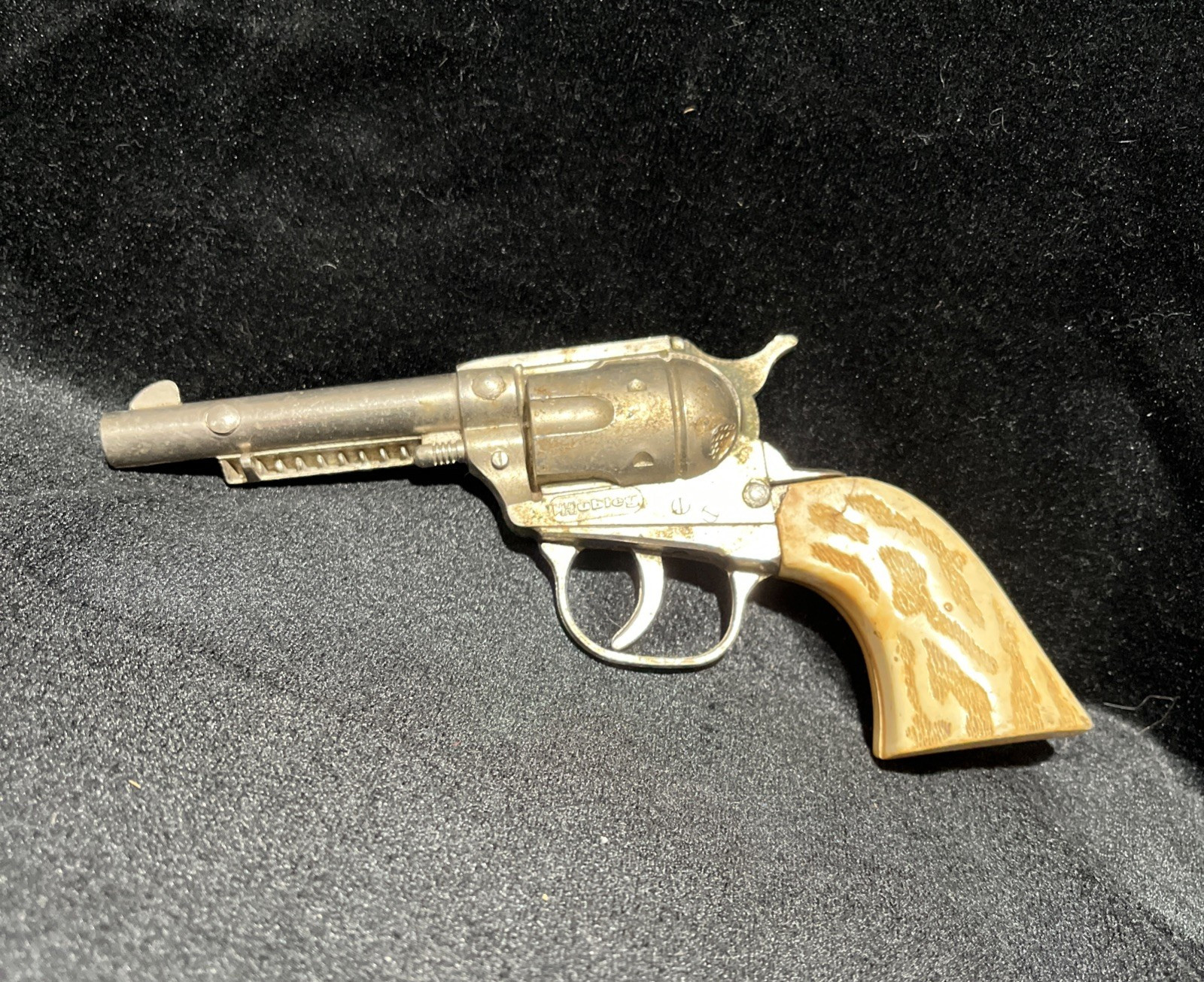1950s METAL HUBLEY – TOY CAP GUN Plastic Ivory Handle