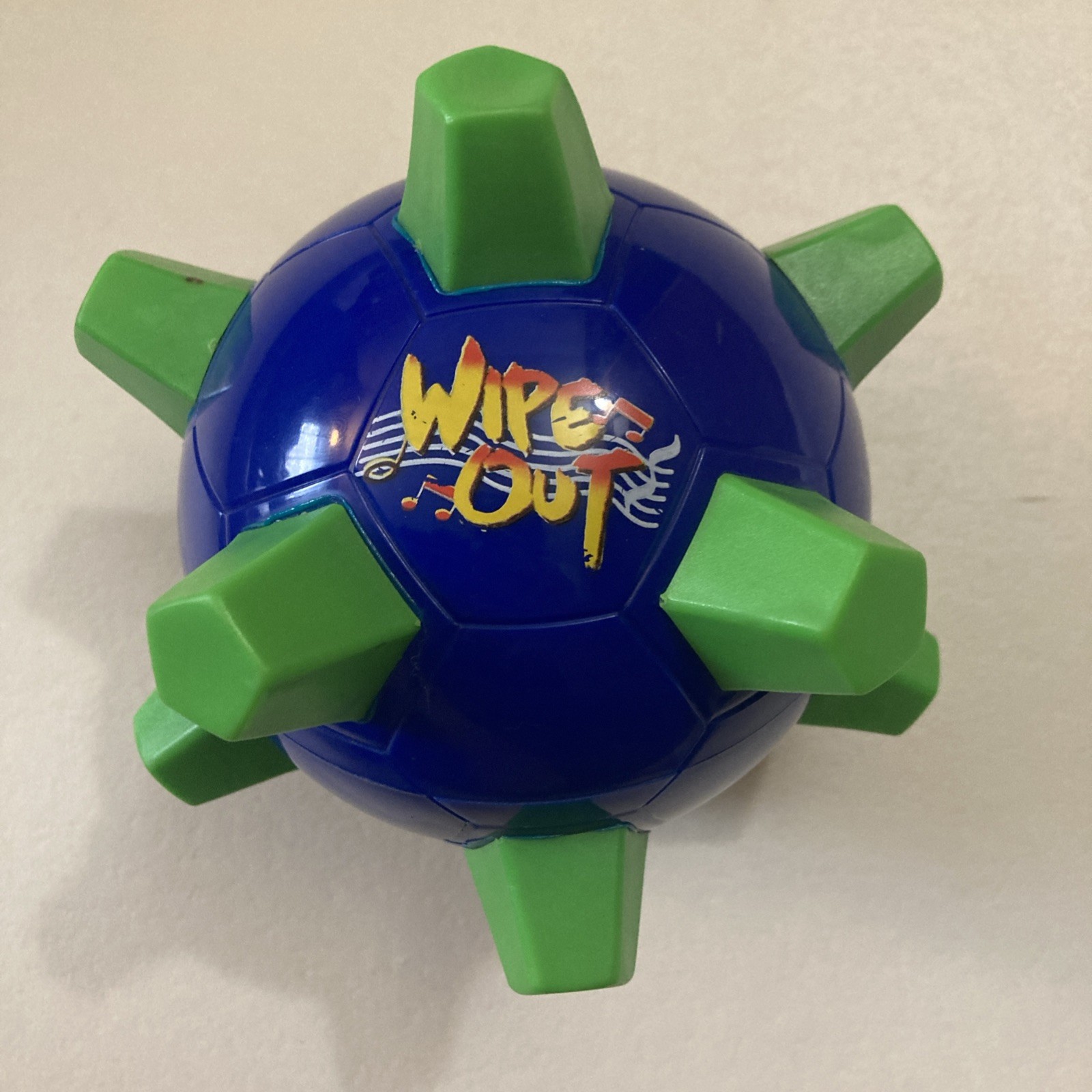 Vintage Rare Bumble Ball Wipe Out Blue Green Working New Batteries
