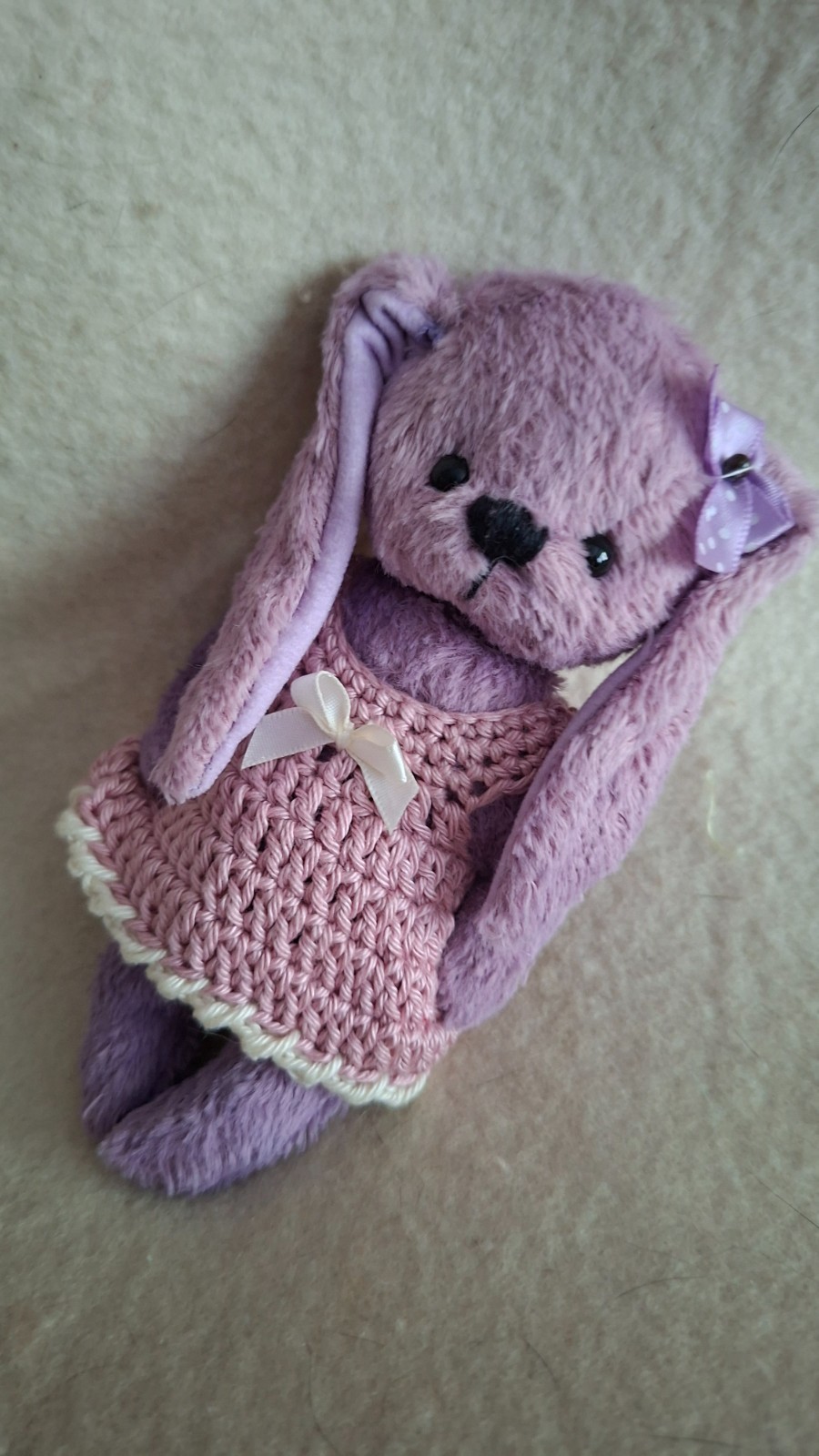 Unique Artist Rabbit Bear UNIKAT 14 cm, Handcrafted, Signed, 2022 Collectible