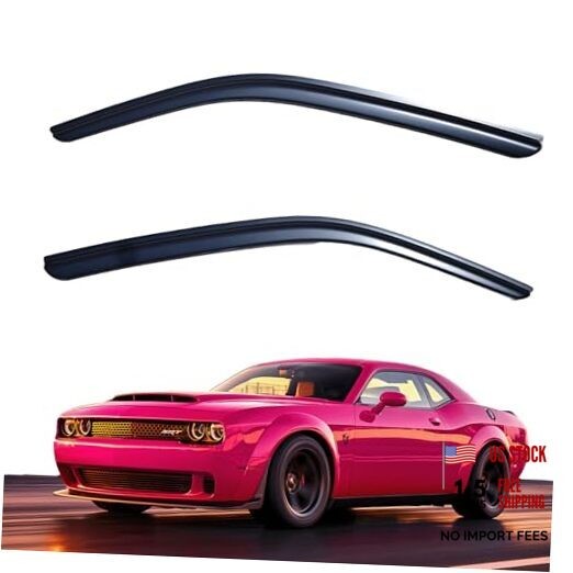 Window Visors Rain Guards fits Out-Channel Side 2008-2023 Dodge Challenger