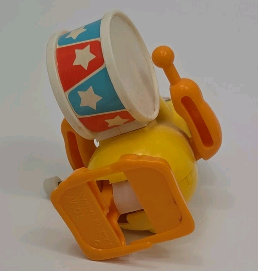 TOMY NOT SO GRAND BAND Wind Up Toy Monkey With Cymbals And Dog On Drums Works