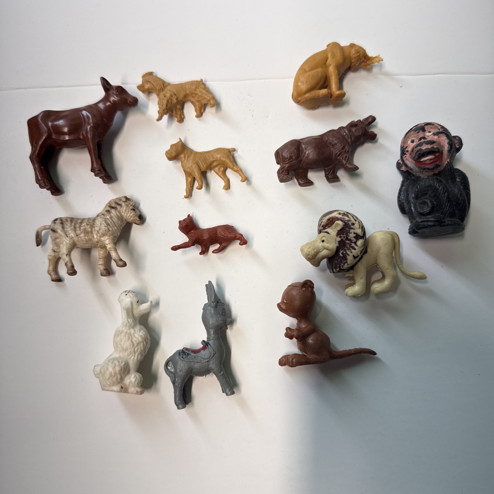 Lot 12 Unknown Vintage Toys, Animals 1950’s-70s