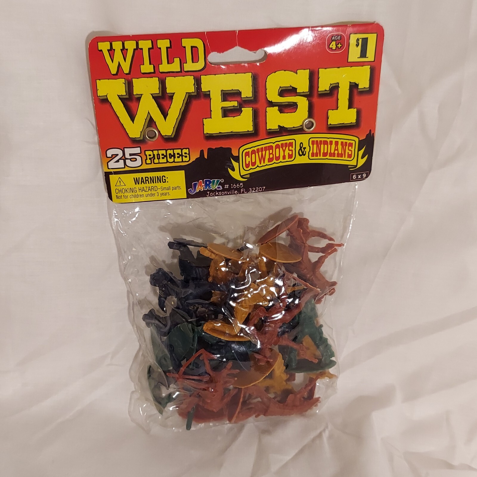 JA – RU JaRu Wild West Cowboys Indians 25 Piece Unopened 2008 Package #1665