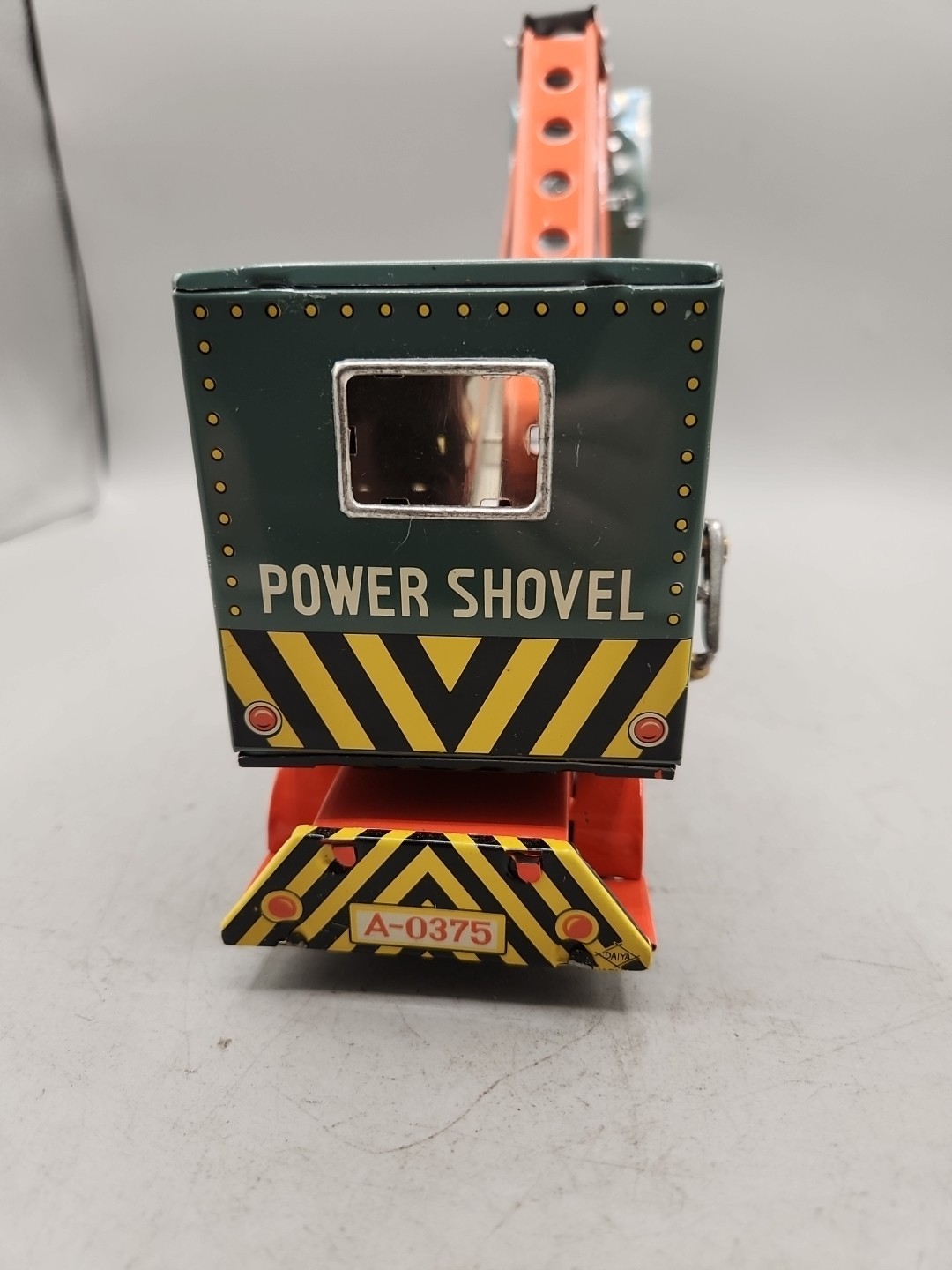 Vintage Tin Litho Daiya 267 Power Shovel Excavator Toy Friction Truck Excellent