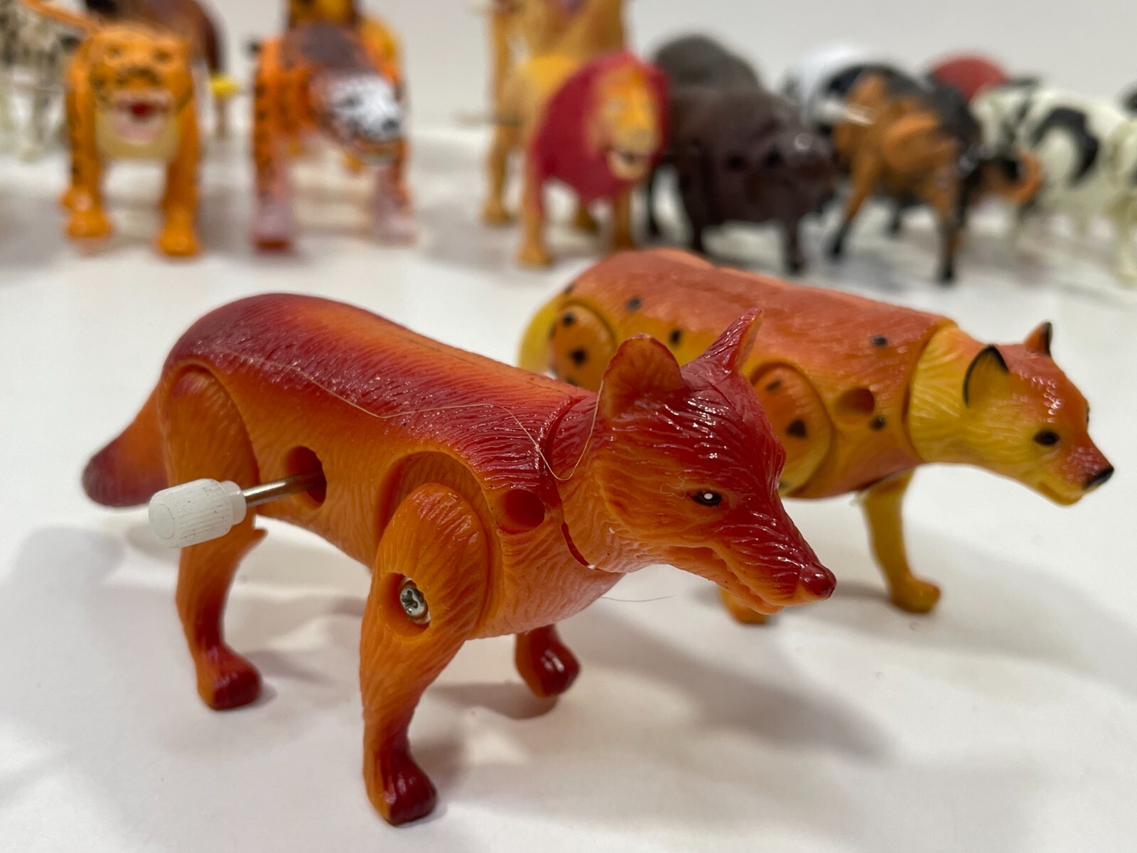Lot of 33 – Vintage Wind Up Toy ANIMALS Mixed Lot Bundle