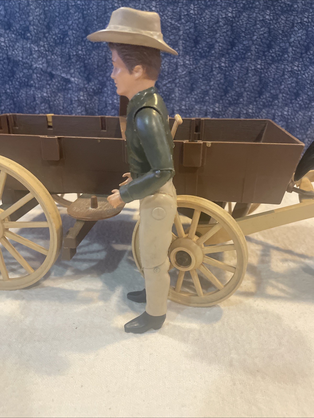 Vintage American Character Bonanza 1966 Buckboard Wagon w/Horse and Little Joe,