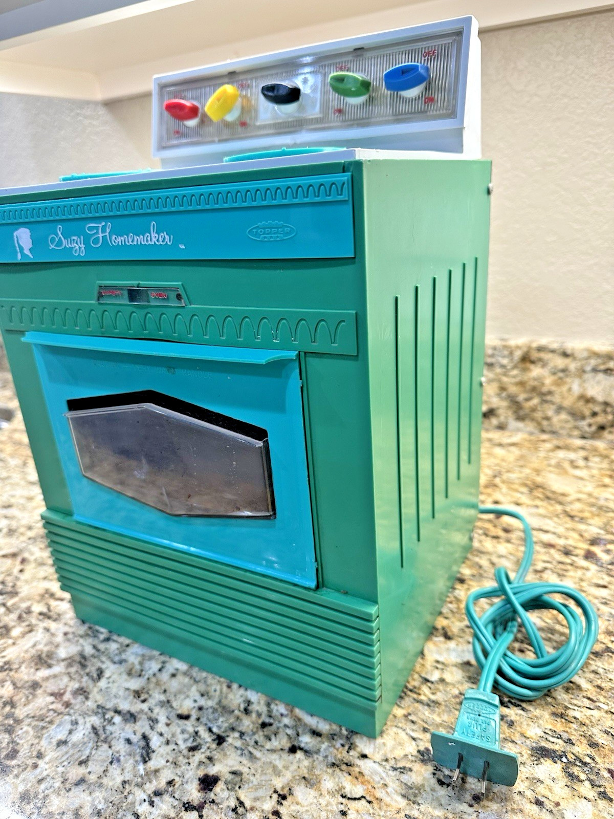 Vintage Suzy Homemaker Oven, 1960s, Working, Topper Corp, used