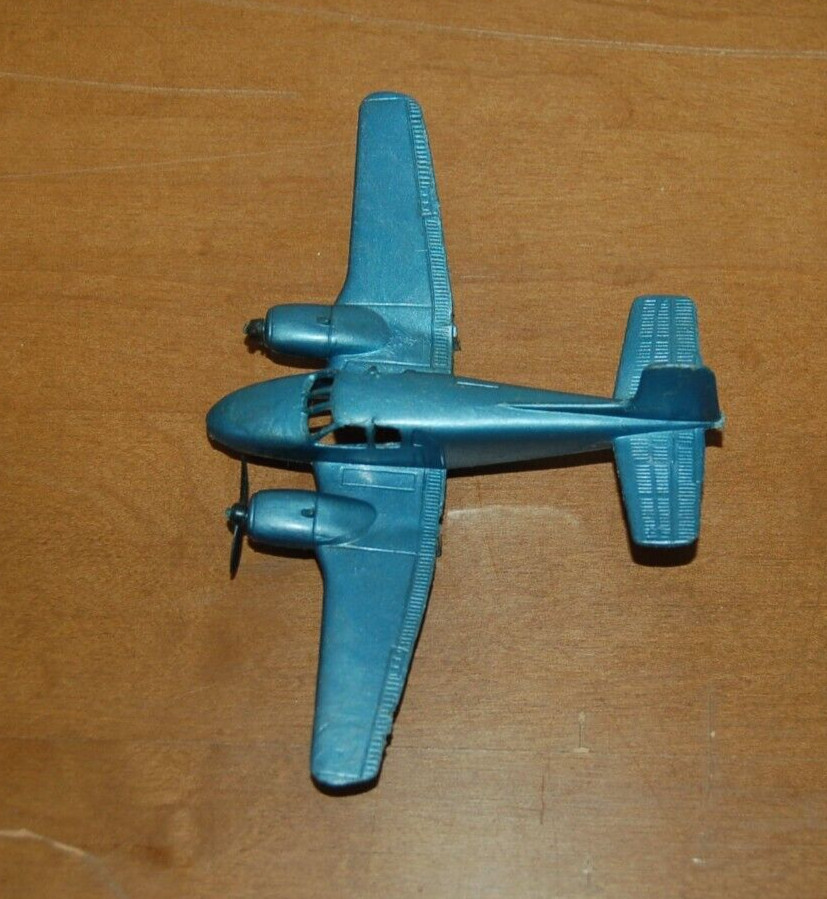Marx Airplane Marxville Airport 4 inch propeller plane Vintage 1960s