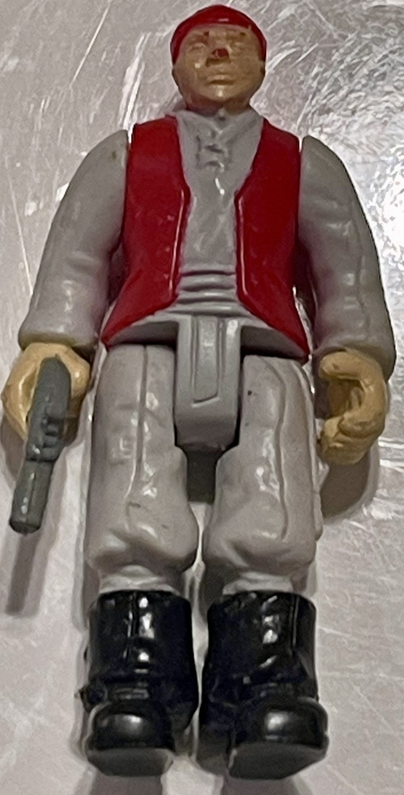 Vintage Pirate Figurine unknown Brand red and white 2.5”