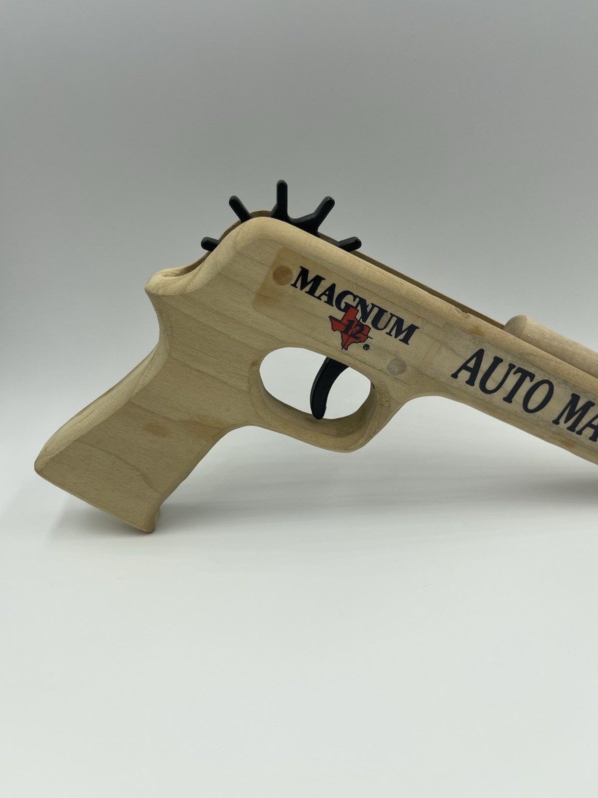 Magnum Enterprises Magnum 12 Auto Mag Wooden Rubber Band Gun With Ammo
