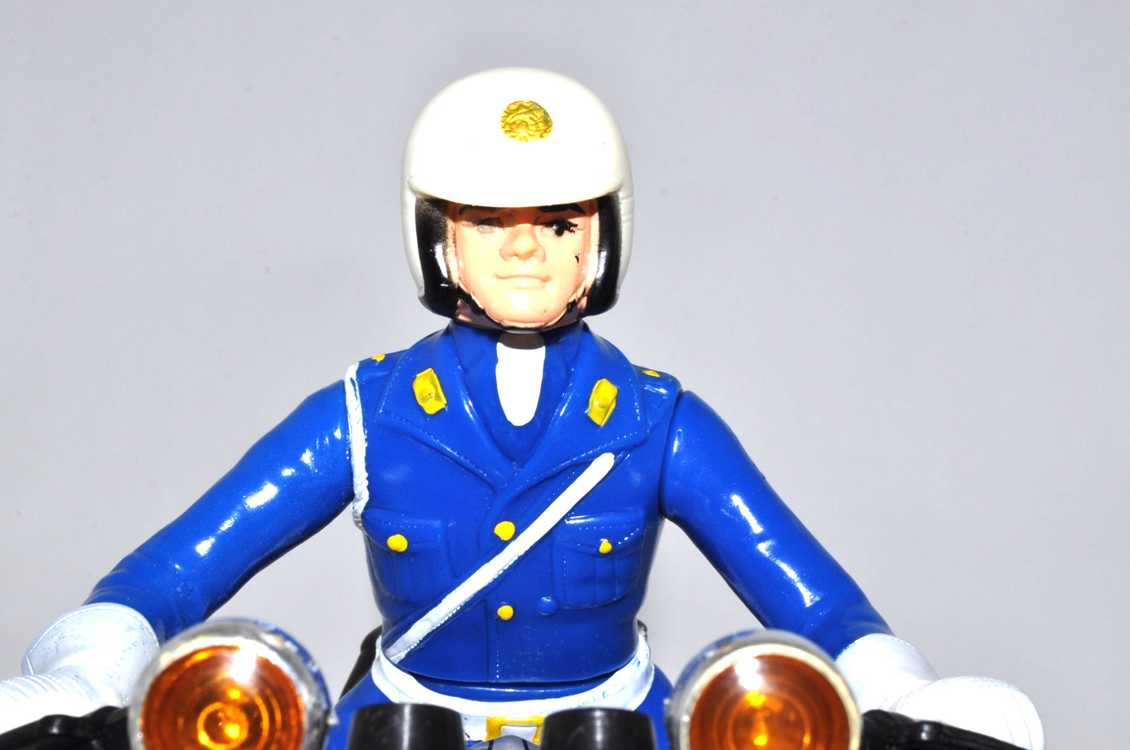 Rare VTG Marusho “Shirobai-kun” Honda Police Motorcycle Tin Toy JPN Showa Retro