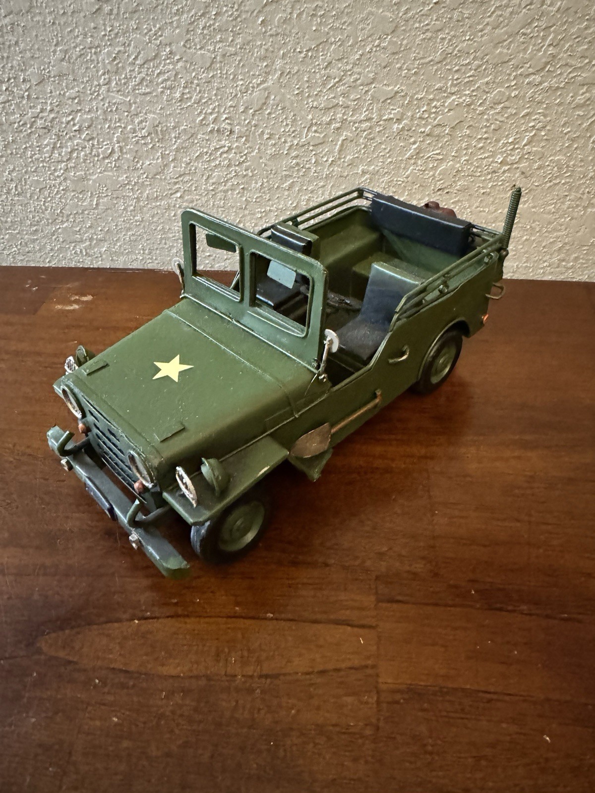 Vintage Vietnam War Era Mutt U.S. Army Art Piece M151 Military Jeep Model