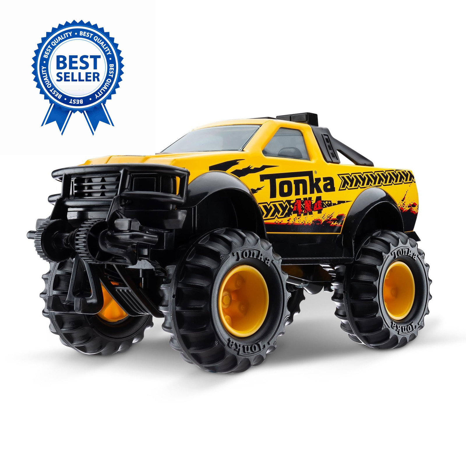 Tonka Steel Classics 4×4 Pickup Truck – Made with Large,