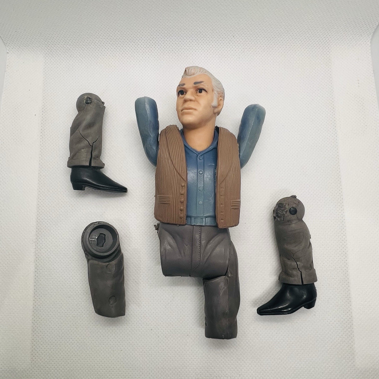 Vintage American Character Bonanza Ben Cartwright Action Figure Parts & Vest