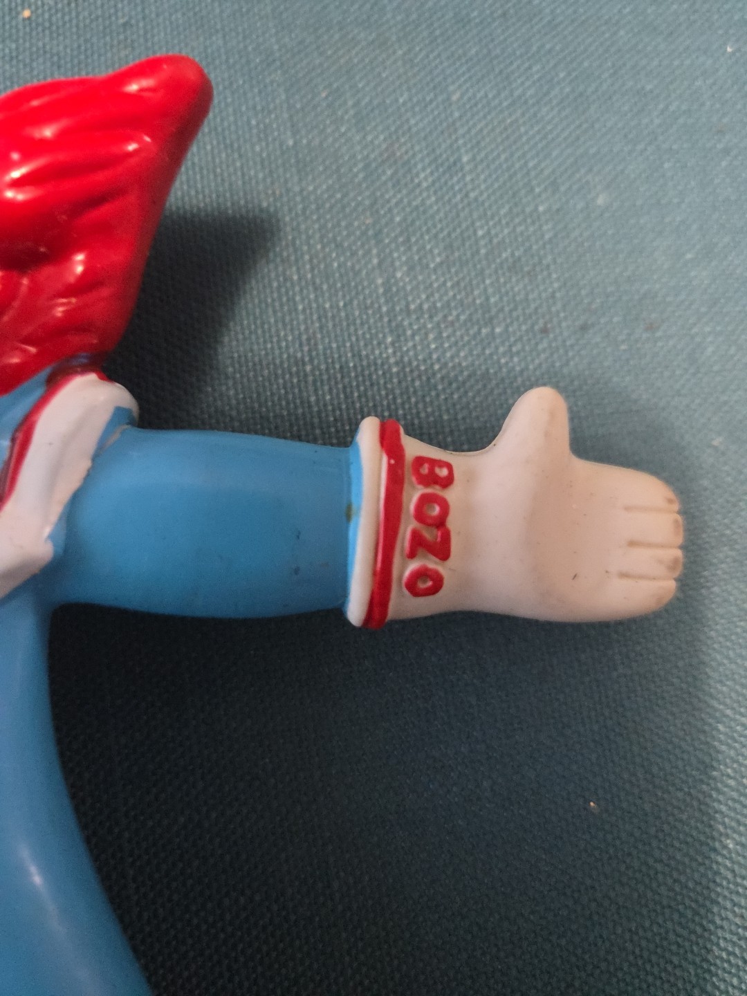 Vintage JESCO 1987 Bozo The Clown Bendable Toy, LARRY HARMON PIC.