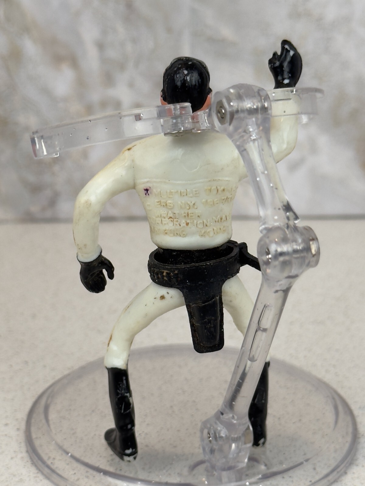 VINTAGE 1967 MULTIPLE TOYMAKERS MPC CUSTOM PAINTED LONE RANGER FIGURE – MARX