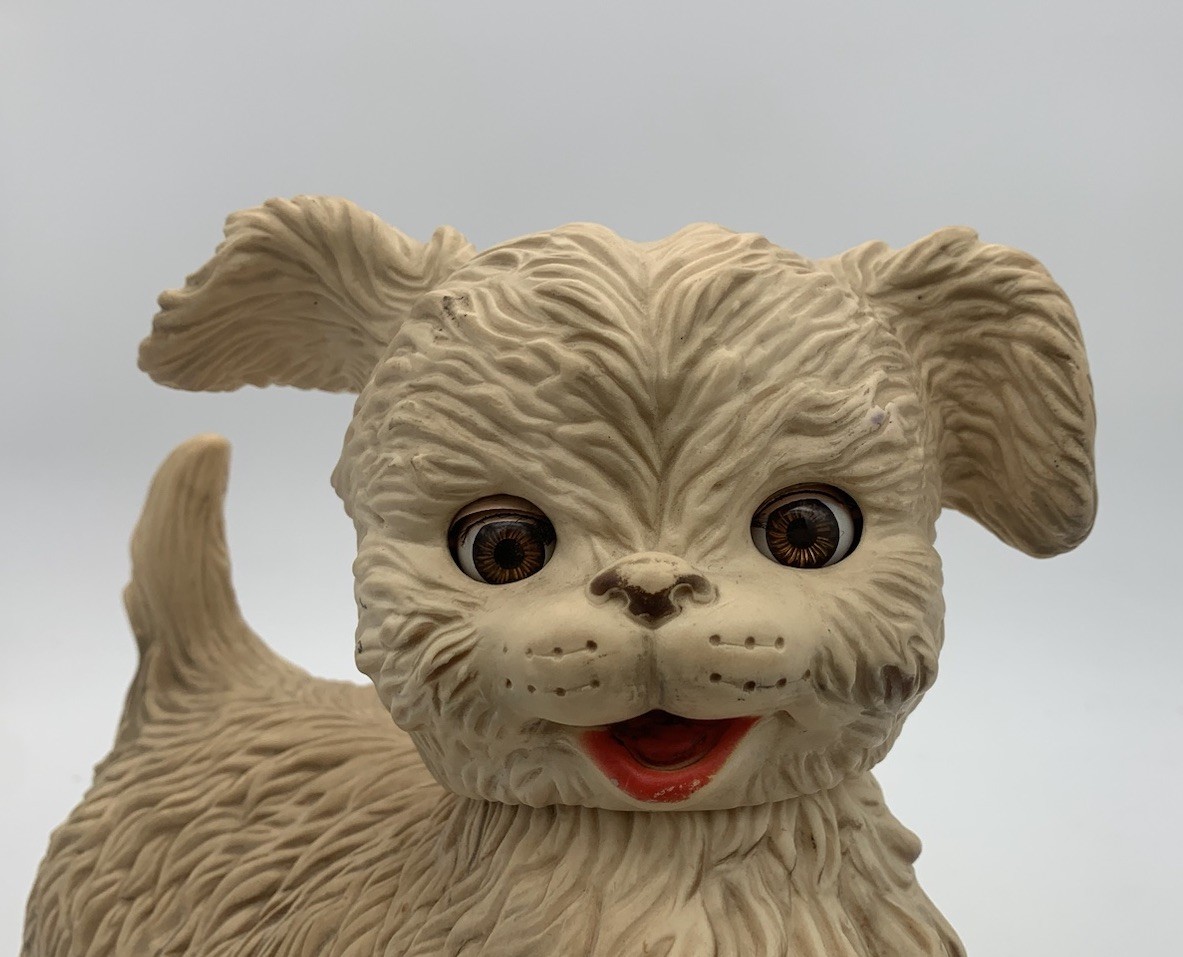 Edward Mobley Rubber Dog 1958 Arrow Rubber & Plastic Co Sleep Eyes Vintage Toy