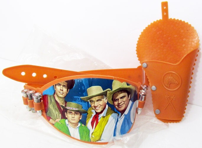 VINTAGE 60’S 70’S BONANZA CARTWRIGHTS GUN BELT BULLETS HOLSTER FROM SPAIN MIB