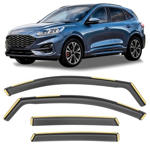 Shatterproof in-Channel Window Rain Guards for Ford Escape For 2020-2025 Escape