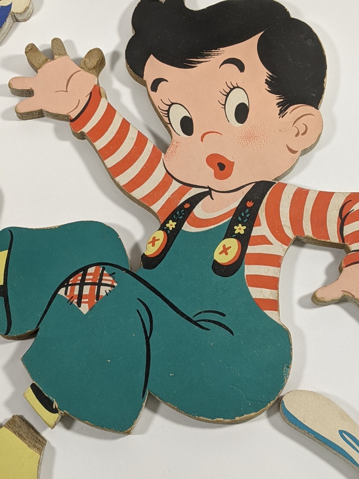 1949 Jack & Jill Pin-Up Wall Decor 3/8″ Pre Drill Pressed Board 4 Pc NOTE