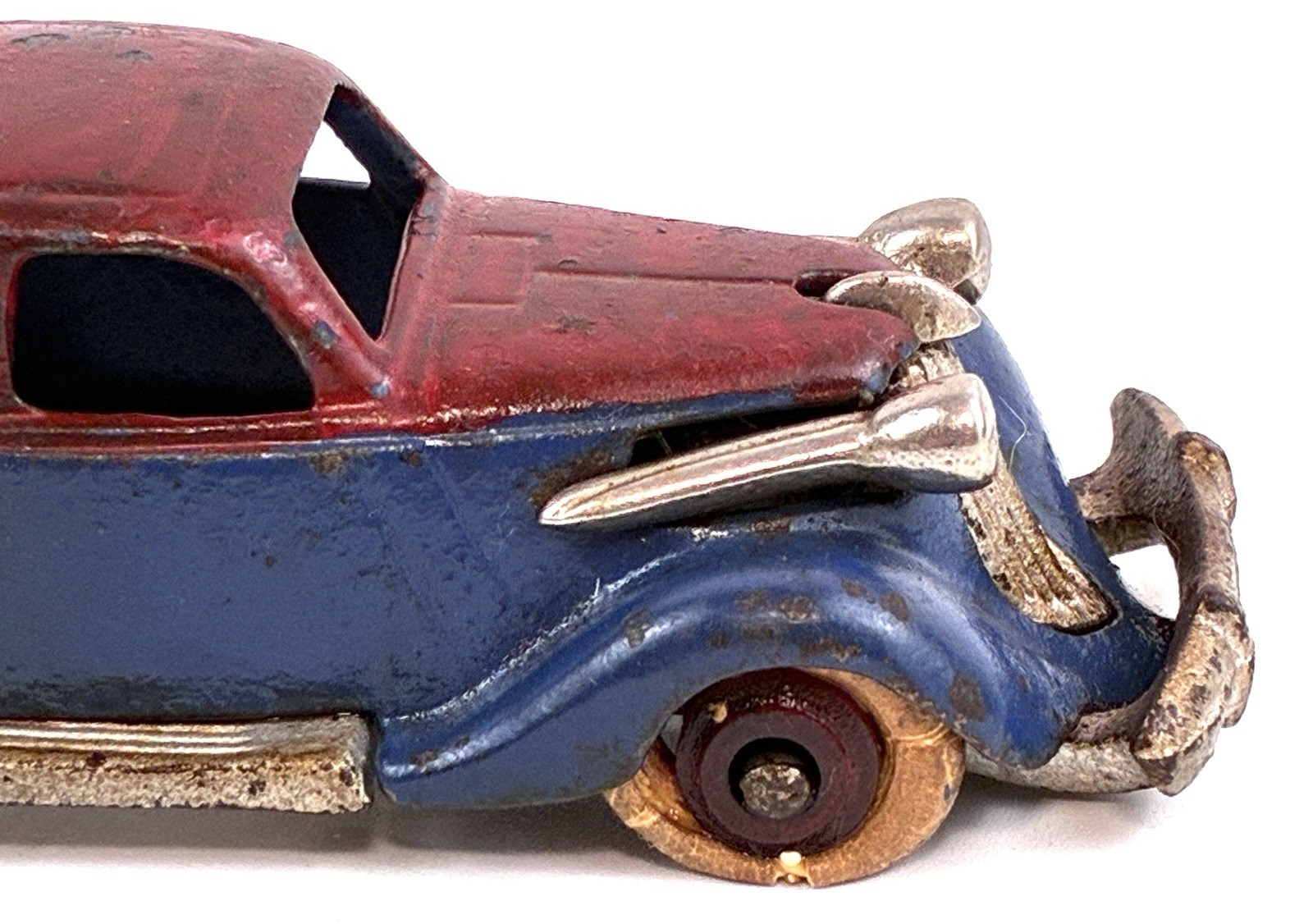 Authentic🔥 Hubley cast iron Studebaker Sedan 5 inch Two piece Original Top Up