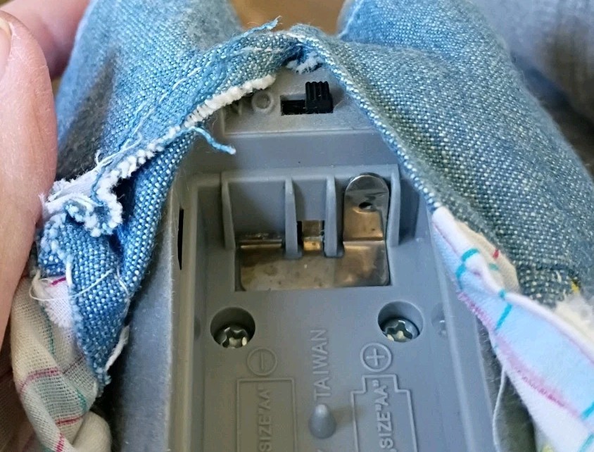 Vtg 80s Storytelling Tomy Gray Bear 6″ Sylvanian Fam Denim Overalls NOT WORKING