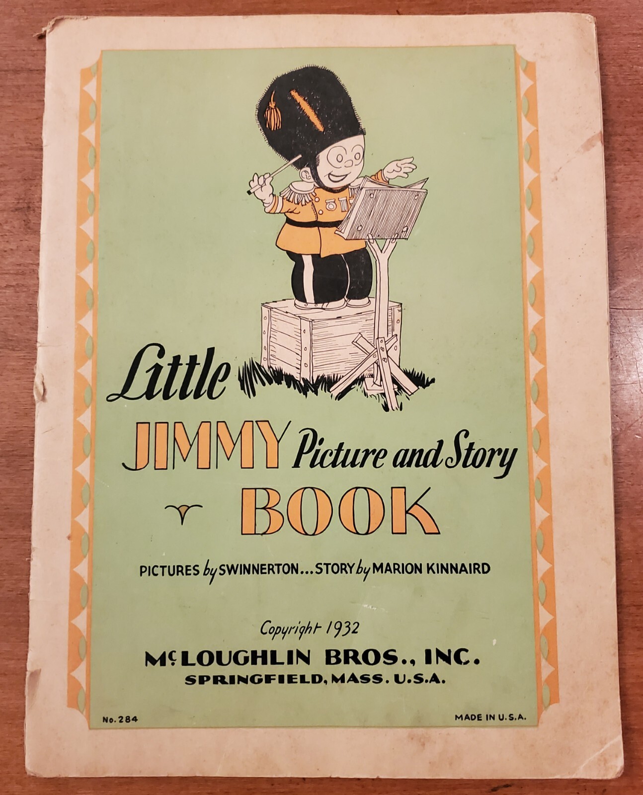 1932 Antiquarian Kids Story Picture Book Little Jimmy #284 McLoughlin Bros