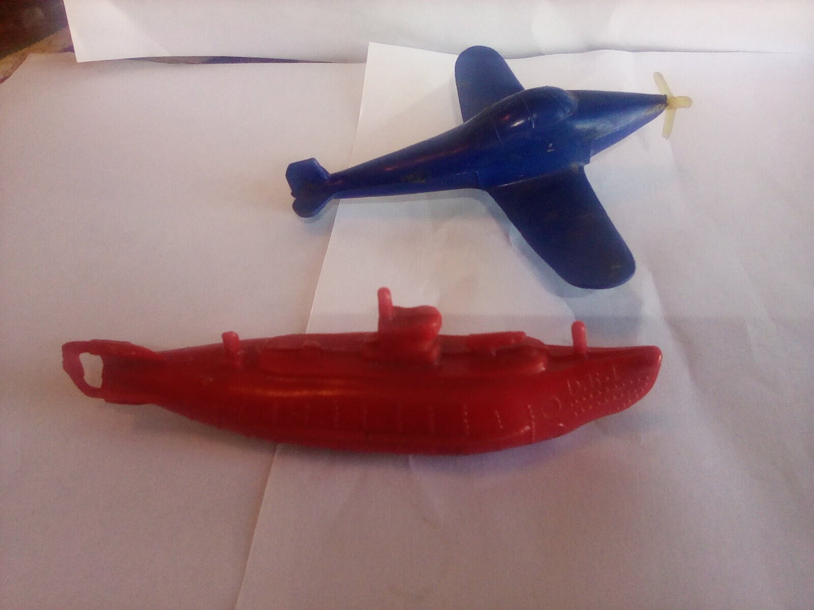 Vintage 1941 Dillon-Beck Wannatoy Toy Submarine & Airplane