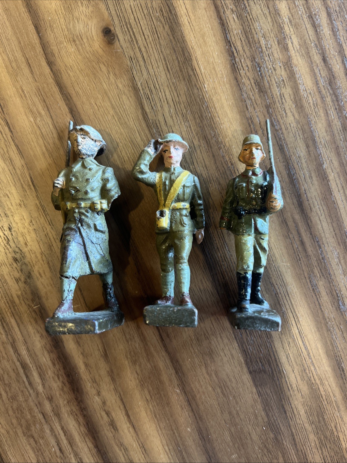 Lot Of 3 LINEOL Soldiers – Made In Germany
