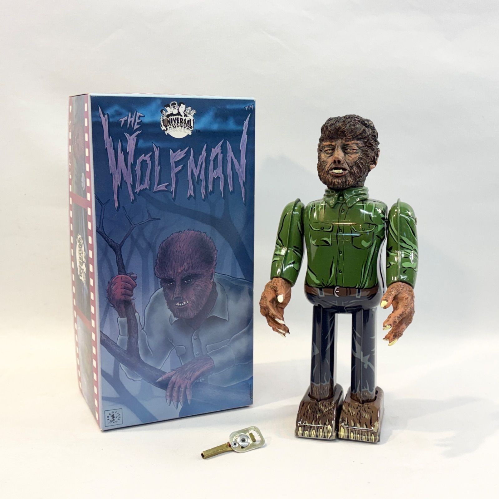 Tin Toy UNIVERSAL STUDIOS MONSTERS WOLFMAN W/BOX F/S FEDEX 2