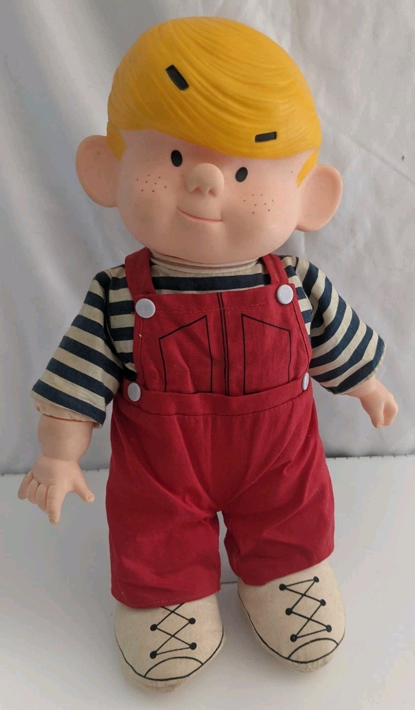 1983 Dennis The Menace Vinyl And Soft Body Doll Ketchum Mighty Star Great Cond!