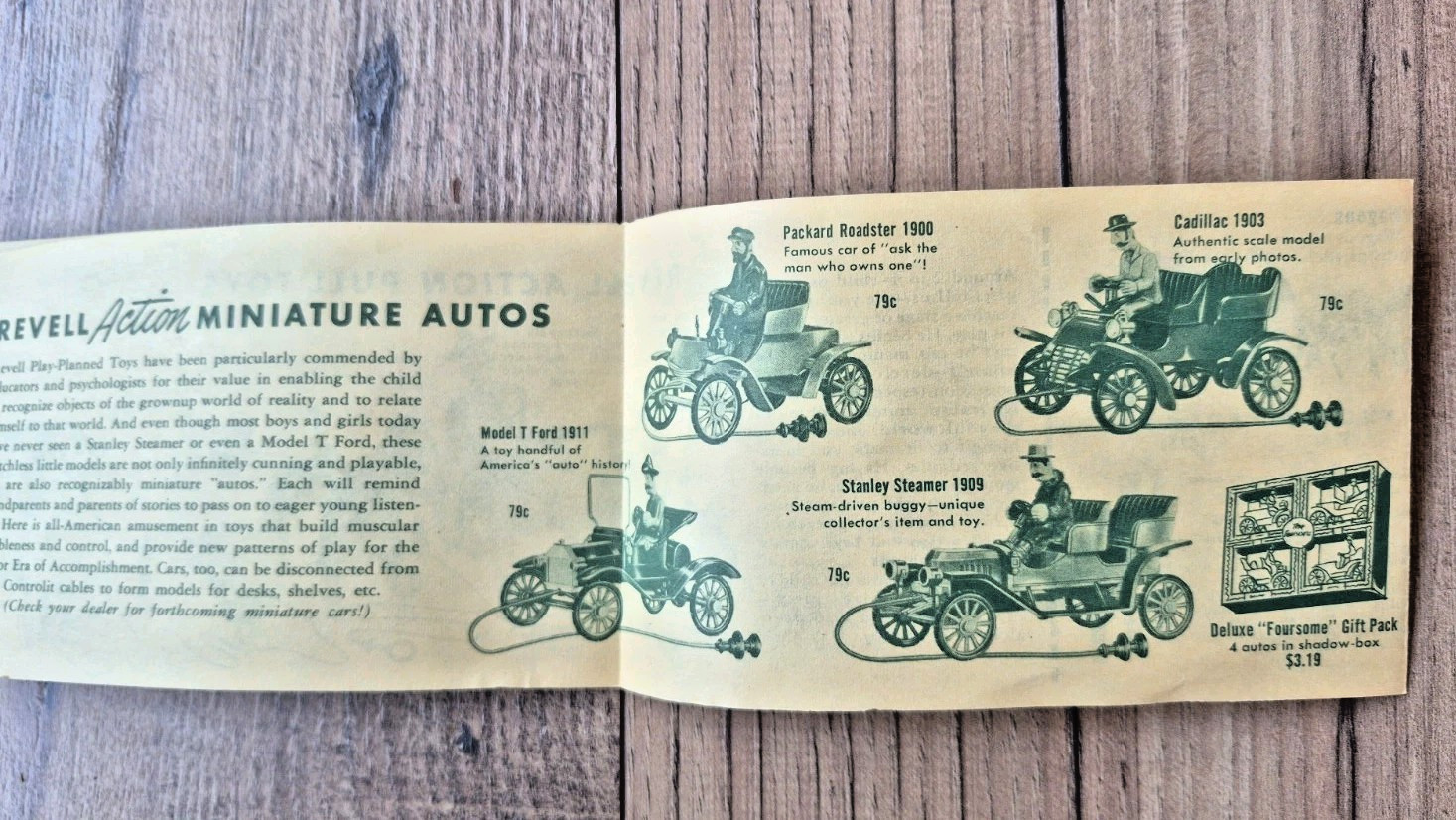 Revell Back – Firing Old Time Ford Cap Firing Model T W/ Box, Instructions