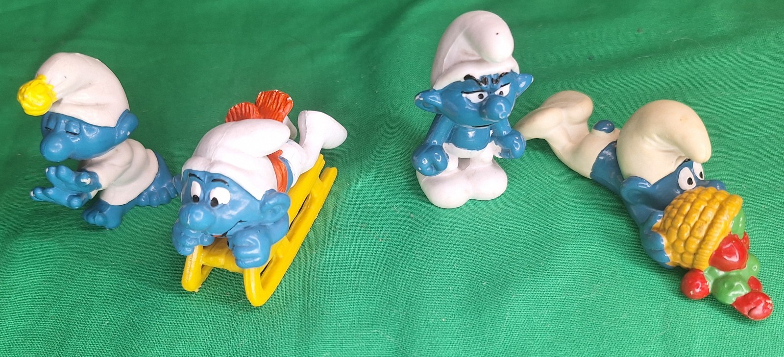 Smurfs Original Figure Lot Of 4 Peyo Schleich from 1970’s & 1980’s