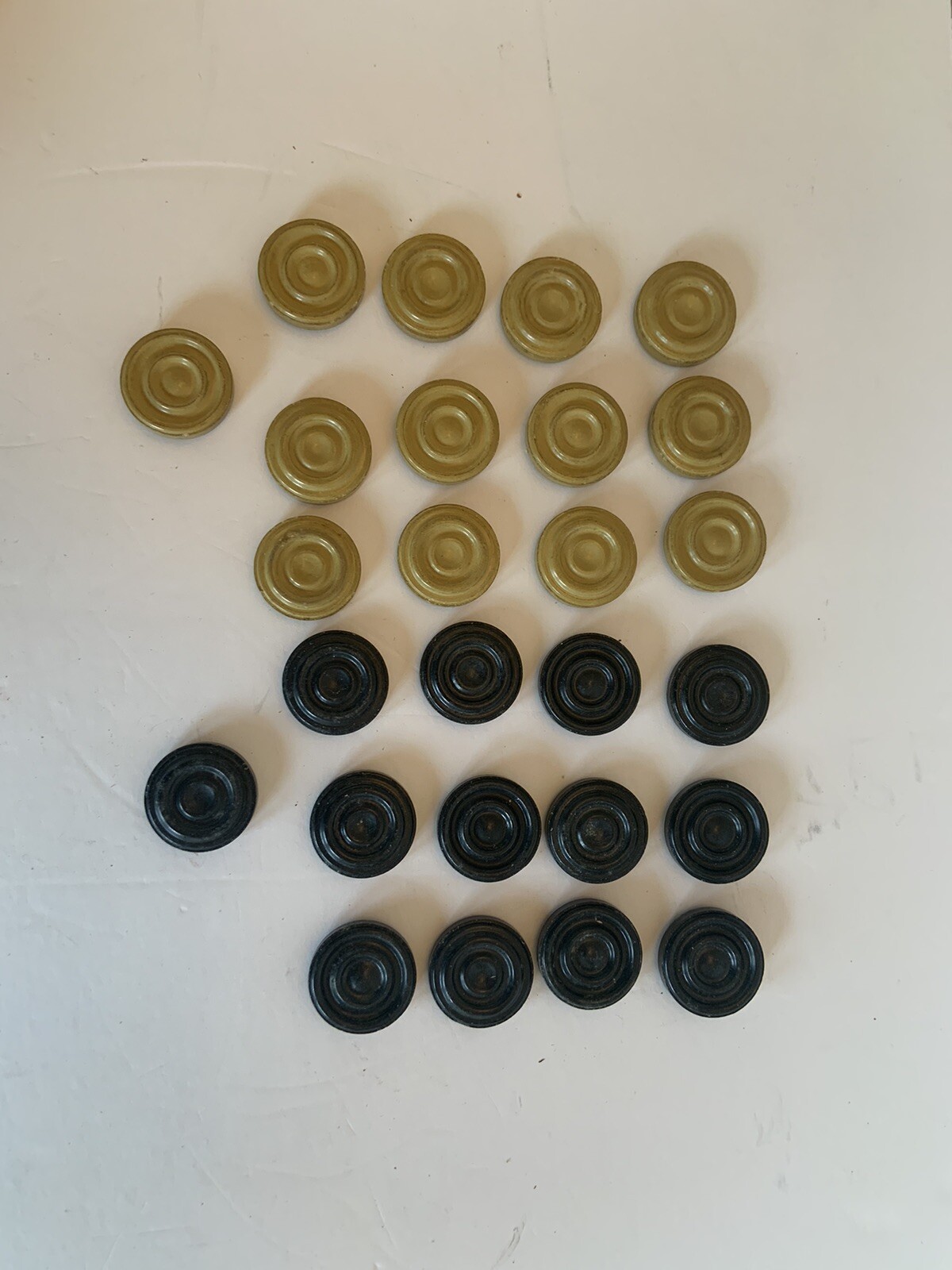 1943 Built Rite Checkers / Tit-Tat- Toe Box 26 Of 30 Interlocking Pieces WWII$Dp