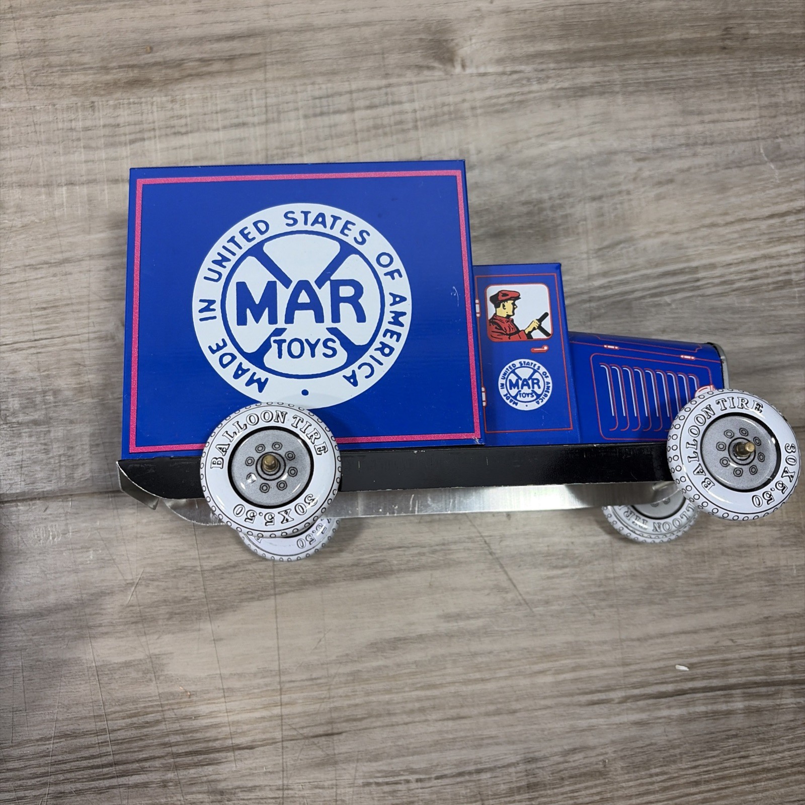 Marx Toys Truck “ Made In United States Of America” Blue Delivery Truck