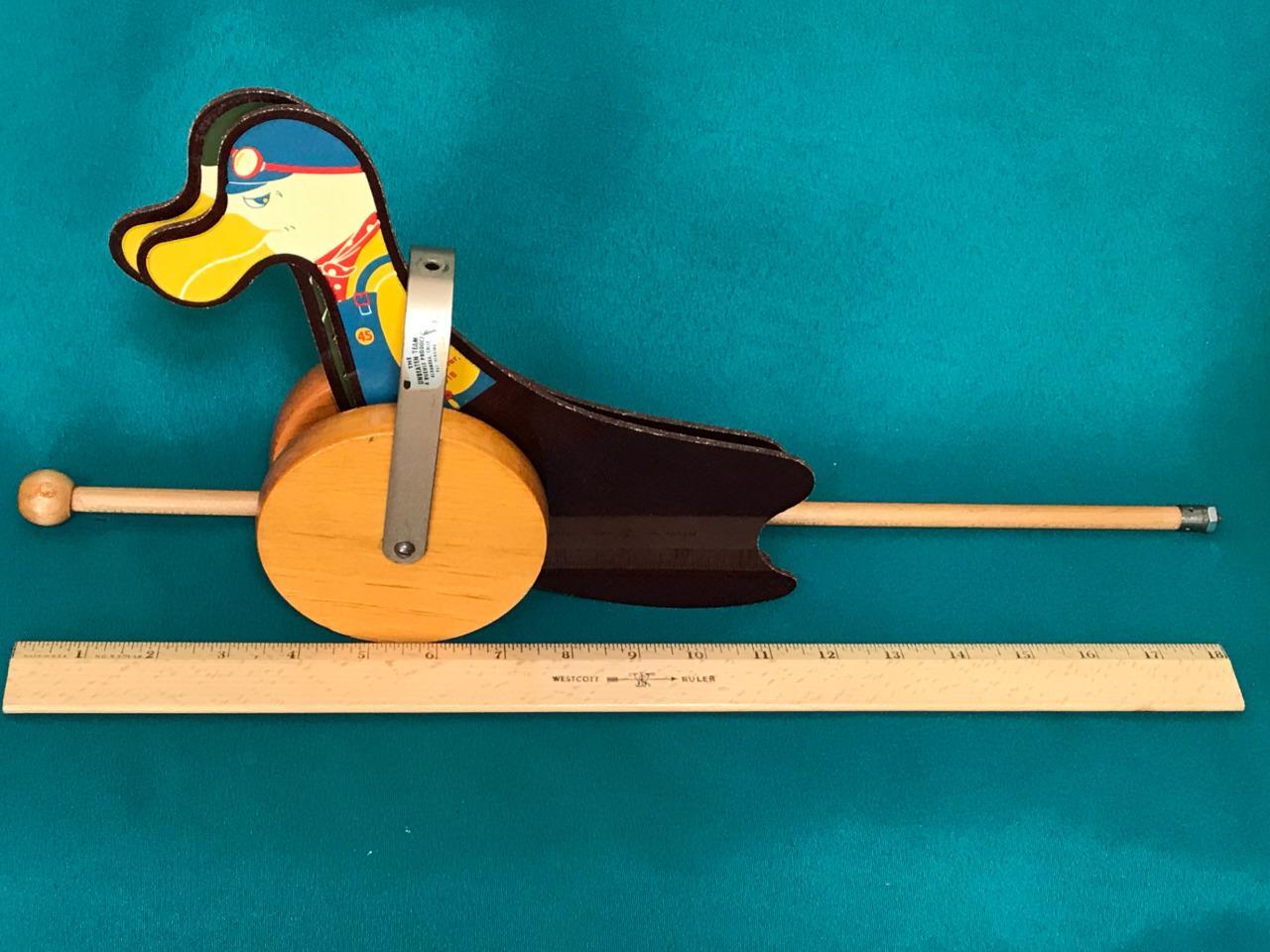 1945 G.I. Joe & Elmer Pull/Push Toy ~ The Unbeatable Team Veteran Made Wood Toy
