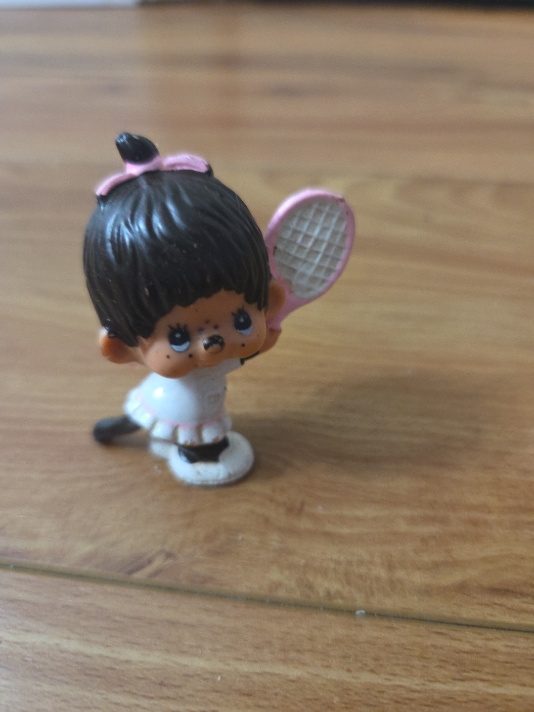 o. Monchhichi Girl Tennis Player PVC Sekiguchi Vintage 1979