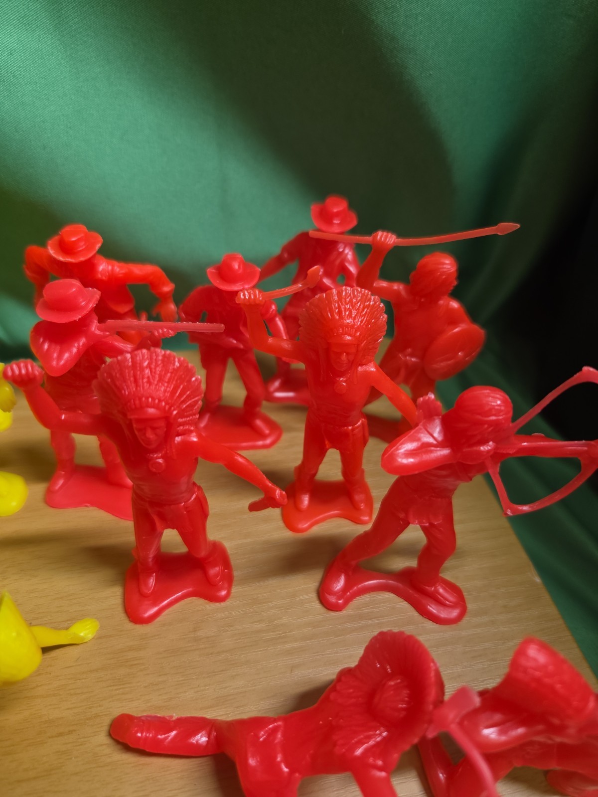 Vintage Tim-Mee Toy Processed Plastic Cowboys Indians And Soldiers 47pcs