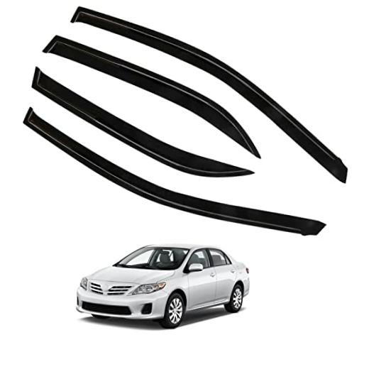 Ventvisor Side Window Deflector Dark Smoke 4-Piece Set Replacement for Corolla