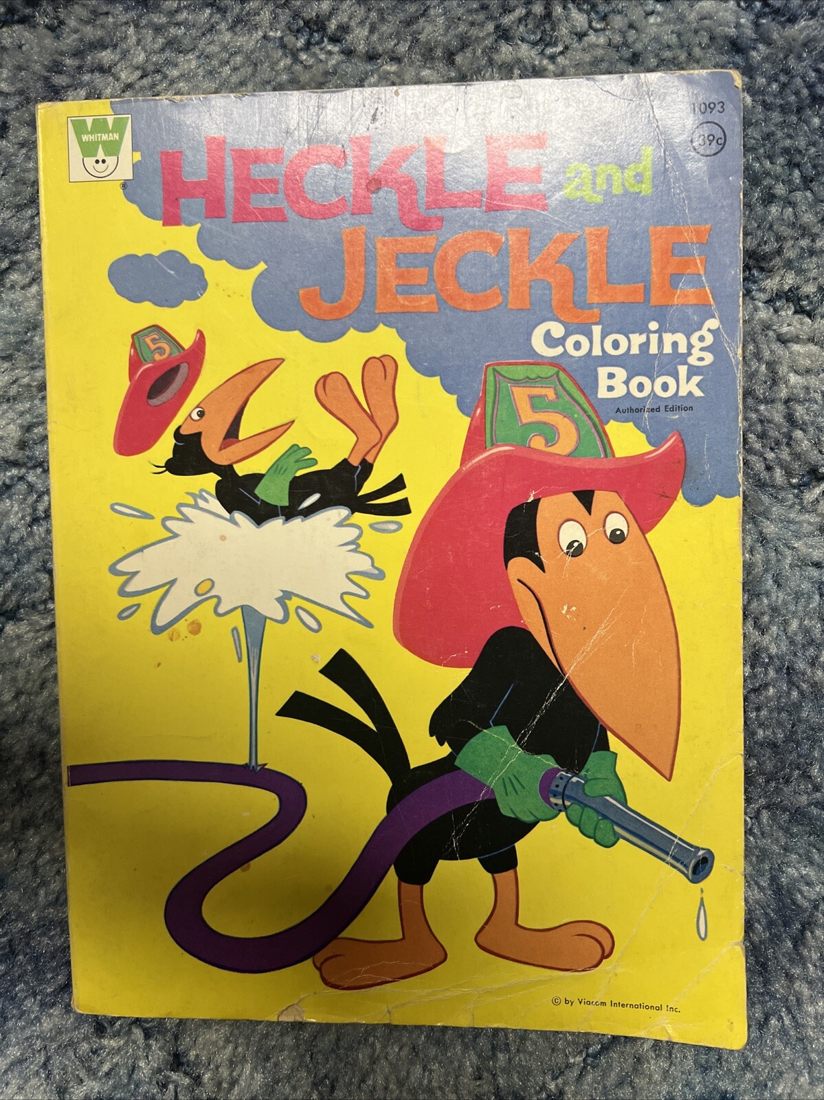 Vintage 1971 Coloring Book Heckle and Jeckle Authorized Edition Whitman Viacom