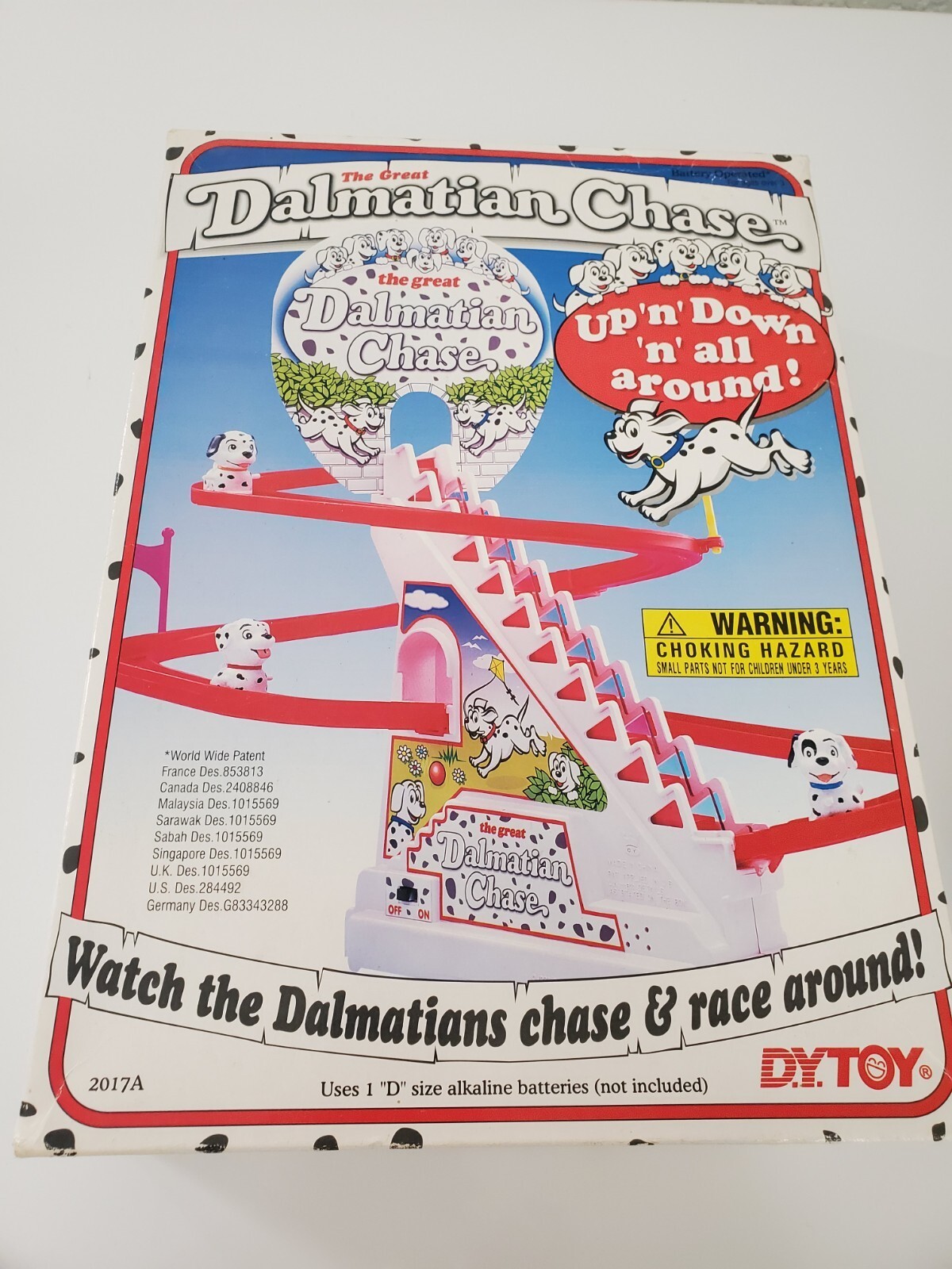1996 DY TOY The Great Dalmatian Chase Battery Operated NOS RARE NOT WORKING