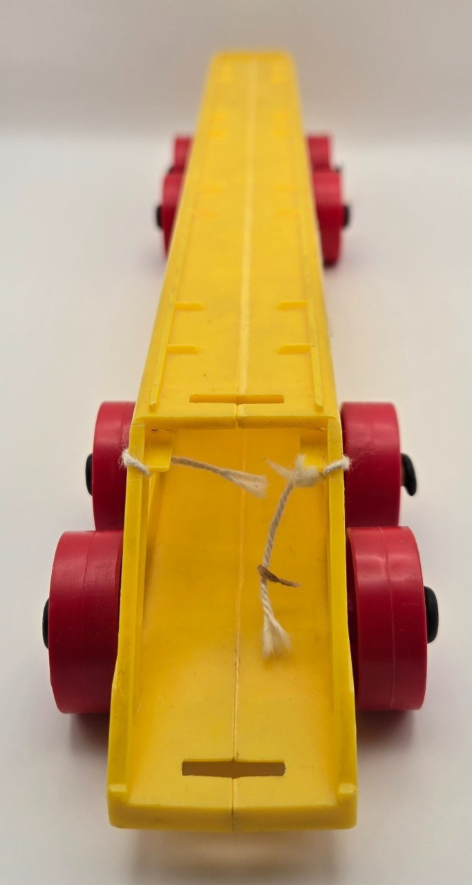 Vintage Kusan Truck Cab & Car Trailer – Plastic Toy