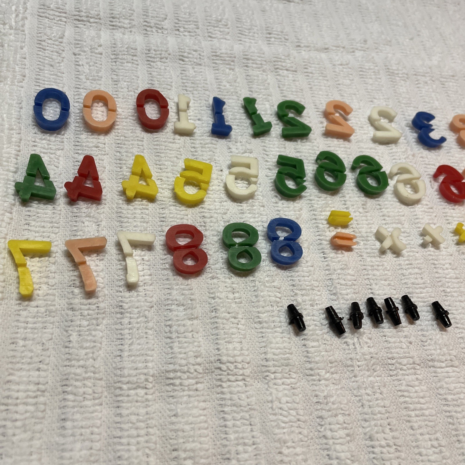 Education Clip Numbers Peg Board #’s Craft Journaling Math Education Doll House