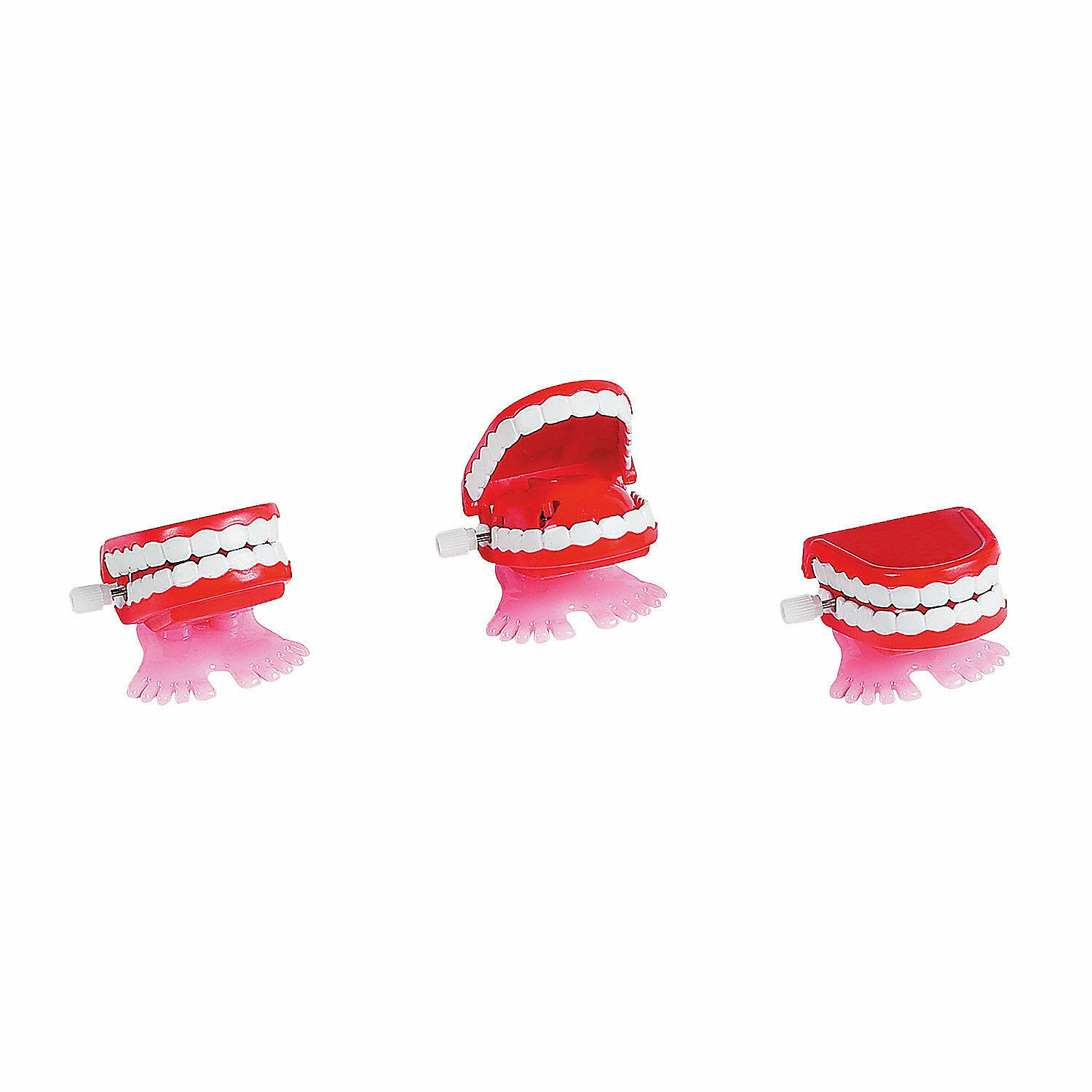 Mini Wind-Up Chomping Teeth – Toys – 12 Pieces