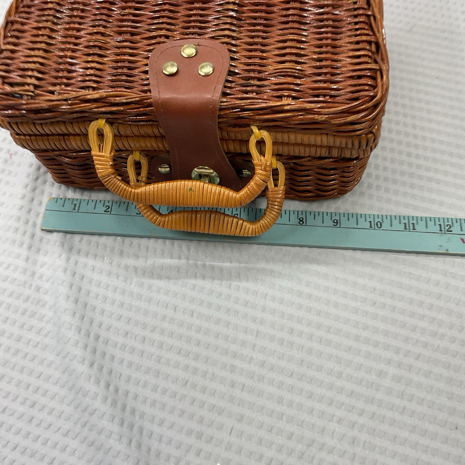 Vintage Madeline miniature tea set picnic basket