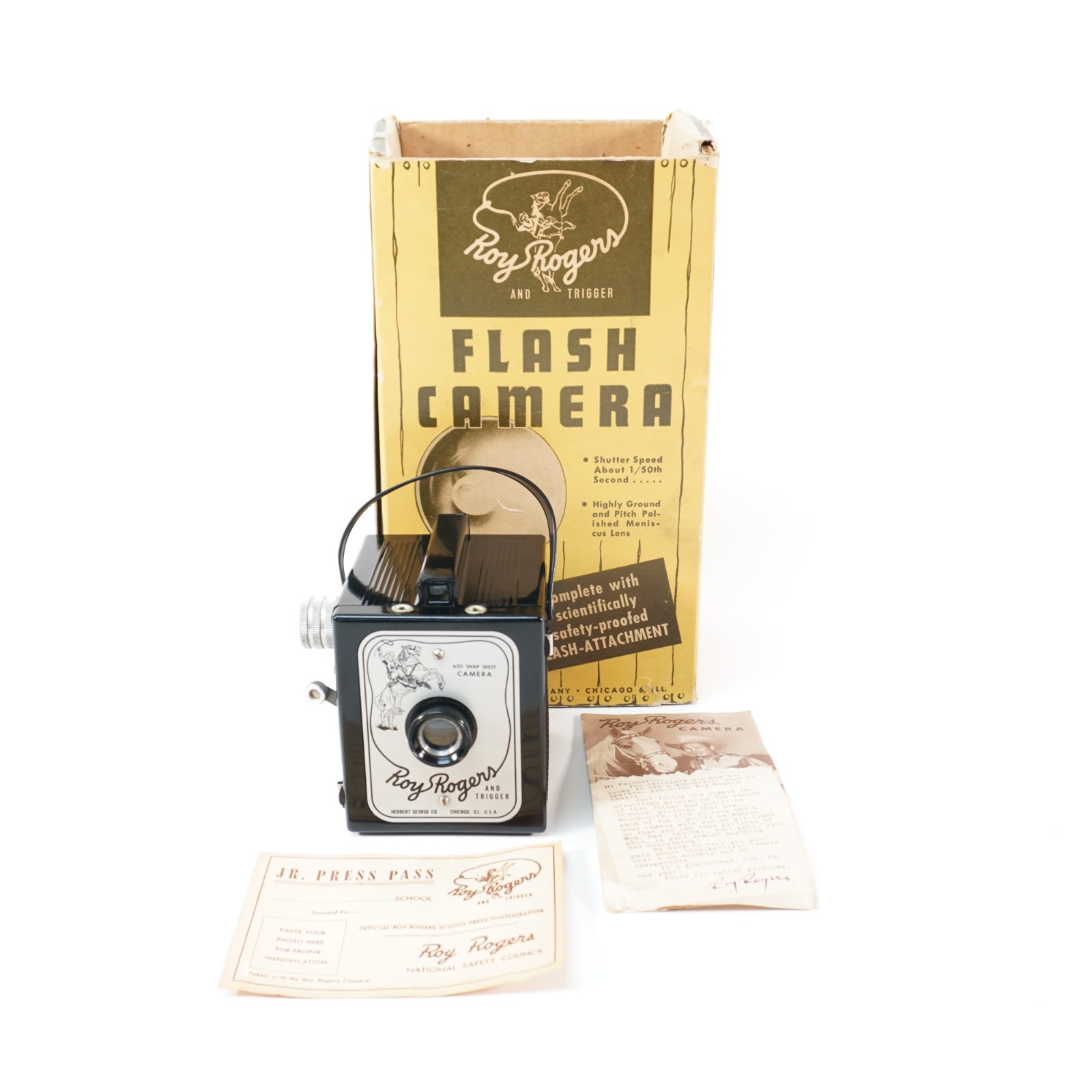 Vintage ROY ROGERS box camera with original box and booklets