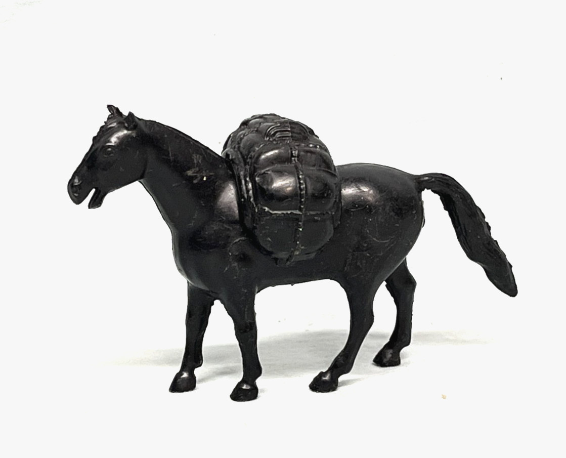 Vintage Original 1950s-60s Marx Playset Pack Horse with Pack
