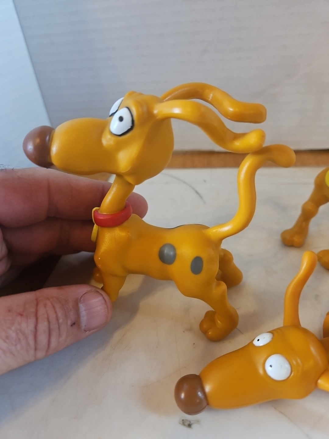 1997 Viacom Rugrat TV dog 2 spike figure rubber Great condition +1